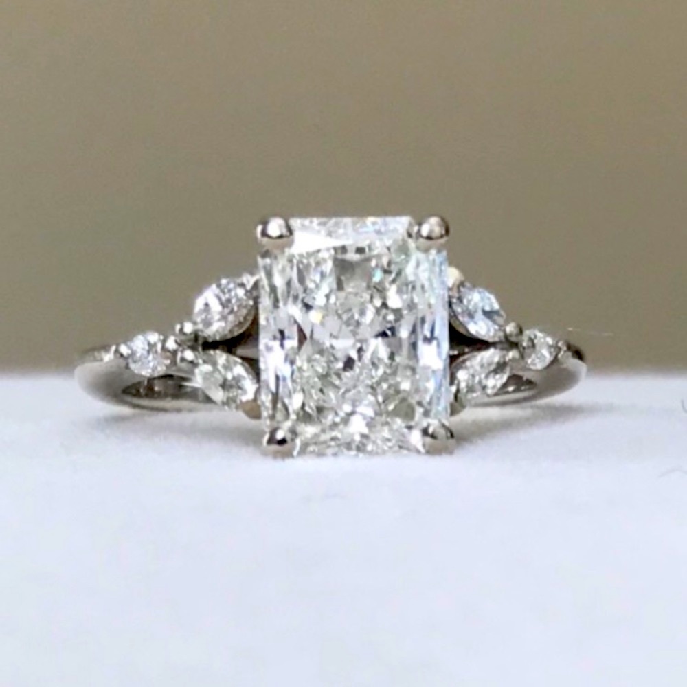 RADIANT! 💎2.51 GIA Diamond Ring & Band